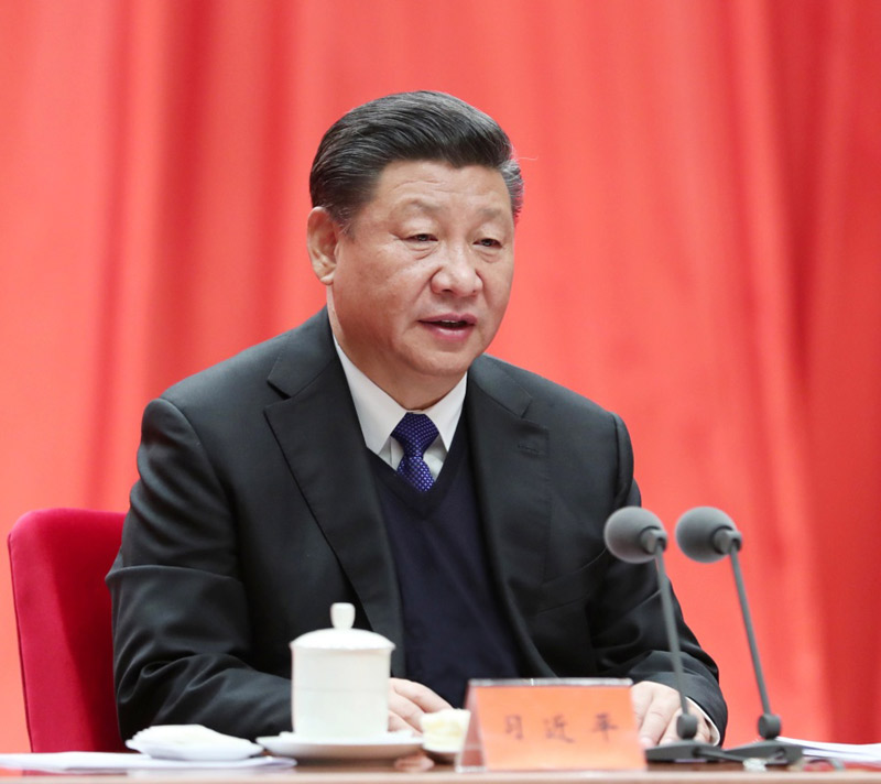 1月11日，中共中央總書記、國(guó)家主席、中央軍委主席習(xí)近平在中國(guó)共產(chǎn)黨第十九屆中央紀(jì)律檢查委員會(huì)第二次全體會(huì)議上發(fā)表重要講話。