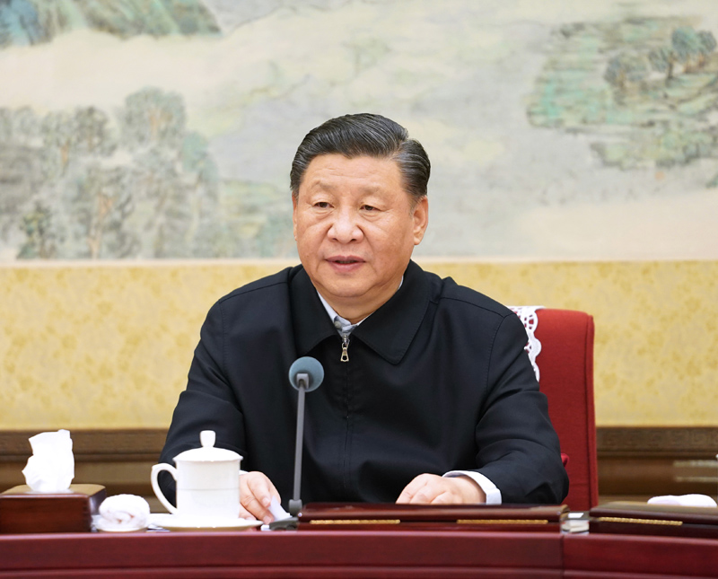 12月26日至27日，中共中央政治局召開“不忘初心、牢記使命”專題民主生活會，中共中央總書記習近平主持會議并發(fā)表重要講話。新華社記者 李學仁 攝