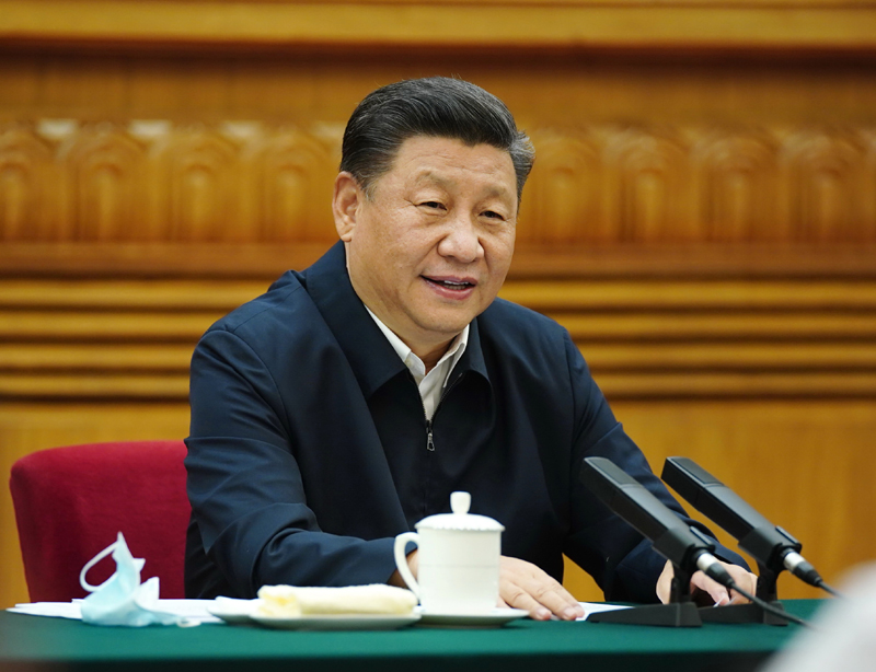7月21日，中共中央總書記、國家主席、中央軍委主席習(xí)近平在京主持召開企業(yè)家座談會(huì)并發(fā)表重要講話。新華社記者 鞠鵬 攝